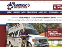 Tablet Screenshot of allgenerationstransport.com